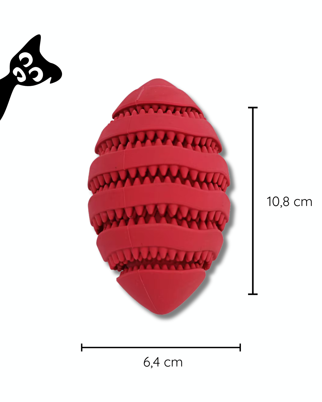 Snackball für Hunde aus Gummi – Intelligenzspielzeug & Futterball gegen Langeweile