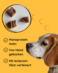 Knusprige Hühnerhappen mit Obst