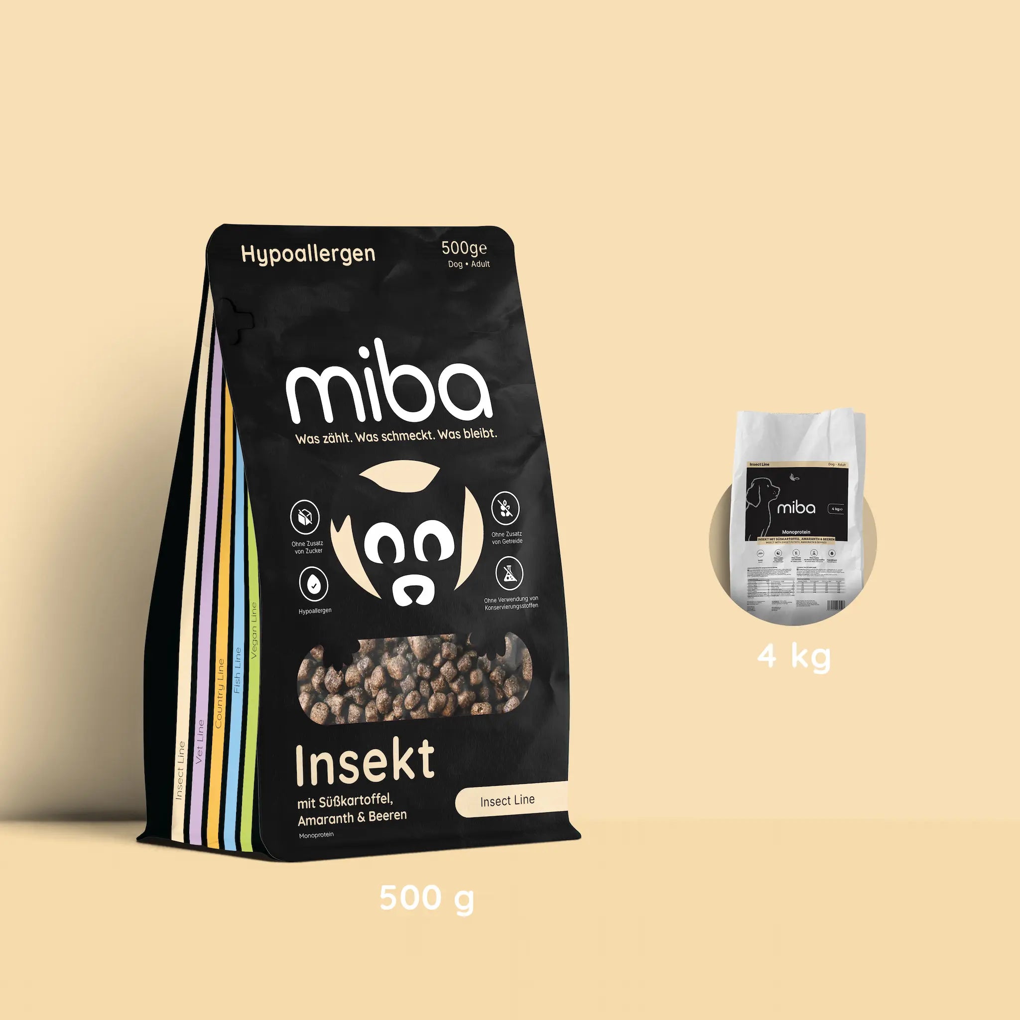 Insekt mit Süßkartoffel, Amaranth & Beeren