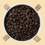 Insekt mit Süßkartoffel, Lachsöl & Chicorée