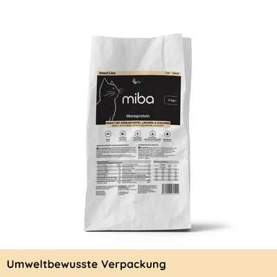 Insekt mit Süßkartoffel, Lachsöl & Chicorée